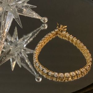 18k over sterling silver Bracelet